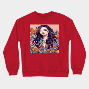 Spring girl Crewneck Sweatshirt